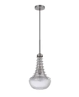 Baraboo 21" Height Metal and Glass Pendant