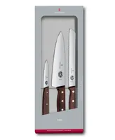 Victorinox Stainless Steel 3 Piece Bread and Paring Knife Set