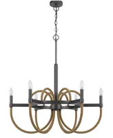 Rowland 6 Light 31" Height Metal Chandelier