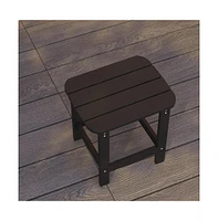 Riviera Poly Resin Indoor/Outdoor All-Weather Adirondack Side Table