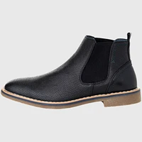 Alpine Swiss Mens Nash Chelsea Boots Snakeskin Ankle Boot Genuine Leather Lined