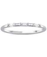Igi Certified Diamond Baguette Band (1/20 ct. t.w.) 14k White Gold