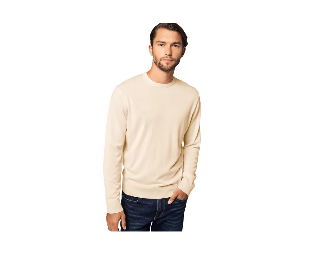 Bellemere Men's Pure Crew Neck Merino Sweater