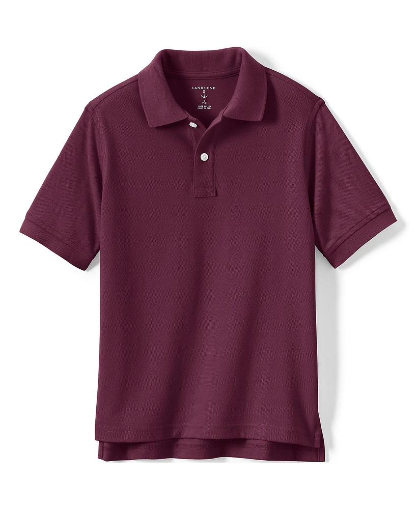 Lands' End Girls Short Sleeve Mesh Polo Shirt