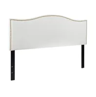 Arched Queen Headboard With Accent Nail Trim