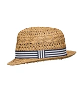 Toddler, Child Boys Beach Stripe Fedora Hat