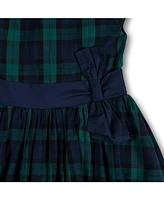 Hope & Henry Big Girls Cap Sleeve Party Dress with Bow Sash