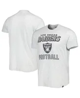 Men's '47 Brand Heathered Gray Distressed Las Vegas Raiders Dozer Franklin Lightweight T-shirt