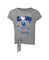 Toddler Boys and Girls Heathered Gray, Royal Kentucky Wildcats Forever Love Team T-shirt Leggings Set