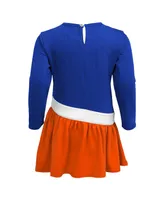 Girls Infant Royal, Orange Florida Gators Heart to French Terry Dress