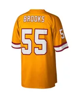 Men's Mitchell & Ness Derrick Brooks Orange Tampa Bay Buccaneers Big and Tall 1995 Legacy Retired Player Jersey