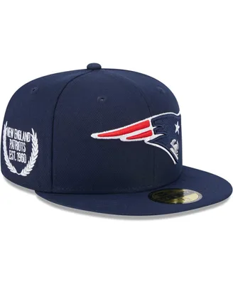 Men's New Era Navy England Patriots Camo Undervisor 59FIFTY Fitted Hat