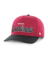 Men's '47 Brand Cardinal, Black Arizona Cardinals Crosstown Two-Tone Hitch Adjustable Hat