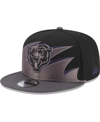 Men's New Era Black Chicago Bears Tidal Wave 9FIFTY Snapback Hat