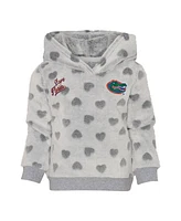 Girls Preschool Gray, Royal Florida Gators Heart to Hoodie and Leggings Set