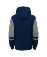 Big Boys Navy Dallas Cowboys Colorblock Full-Zip Hoodie