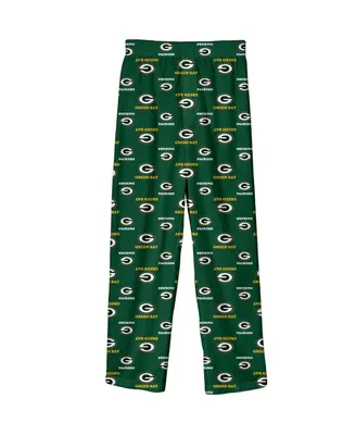 Big Boys Green Bay Packers Team-Colored Printed Pajama Pants