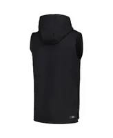 Men's Msx by Michael Strahan Black Las Vegas Raiders Marathon Sleeveless Pullover Hoodie