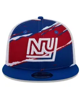 Men's New Era Royal New York Giants Historic Tear Trucker 9FIFTY Snapback Hat