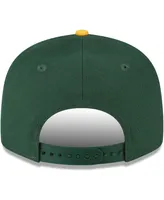 Men's New Era Green, Gold Green Bay Packers Headline 9FIFTY Snapback Hat