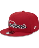 Men's New Era Cardinal Arizona Cardinals Main Script 9FIFTY Snapback Hat