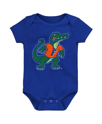Newborn and Infant Boys Girls Royal Florida Gators Standing Mascot Bodysuit