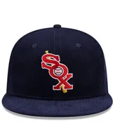 Men's New Era Navy Chicago White Sox Throwback Corduroy 59FIFTY Fitted Hat