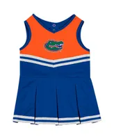Girls Infant Colosseum Royal Florida Gators Time For Recess Cheer Dress