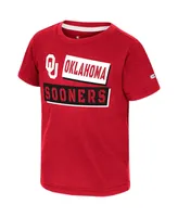 Toddler Boys and Girls Colosseum Crimson Oklahoma Sooners No Vacancy T-shirt