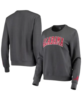 Women's Colosseum Charcoal Alabama Crimson Tide Campanile Pullover Sweatshirt