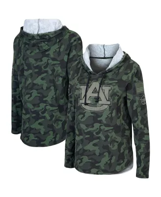 Women's Colosseum Camo Auburn Tigers Oht Military-Inspired Appreciation Hoodie Long Sleeve T-shirt