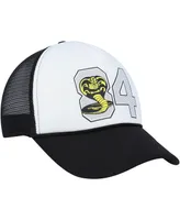 Men's and Women's Contenders Clothing White, Black Cobra Kai 84 Snapback Hat