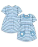 Toddler Girls Carolina Blue North Tar Heels Striped Dress with Pockets