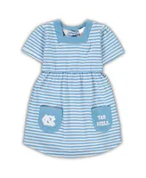 Toddler Girls Carolina Blue North Tar Heels Striped Dress with Pockets