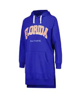 Women's Gameday Couture Royal Florida Gators Take a Knee Raglan Hooded Sweatshirt Dress