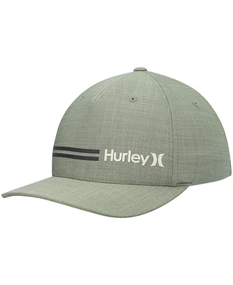 Men's Hurley Green H20-Dri Line Up Flex Hat