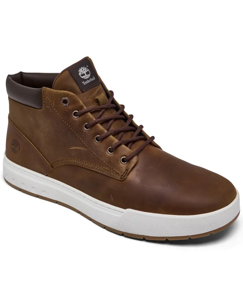 Timberland Men's Maple Grove Leather Chukka Boots from Finish Line