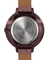 Lilienthal Berlin Women's Rosalux Burgundy Kiss Burgundy Leather Watch 30mm