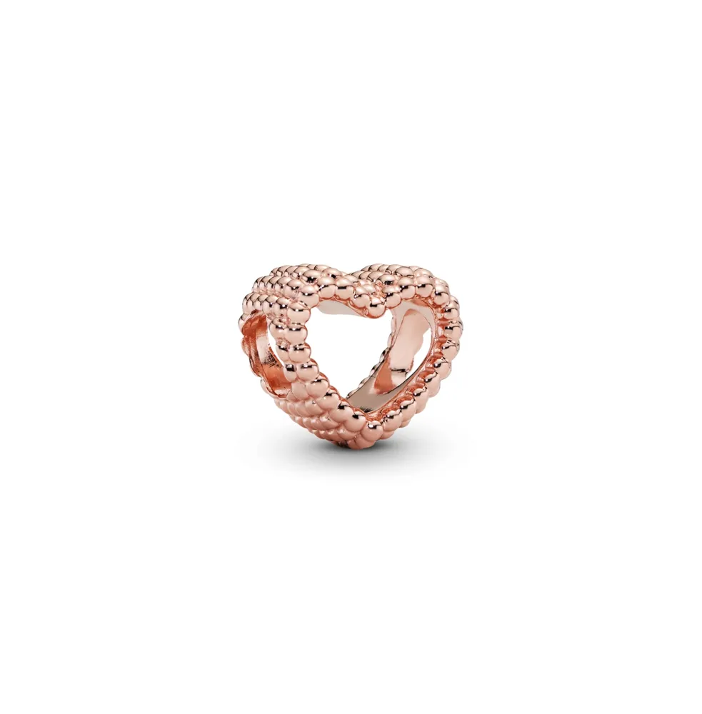 14K Rose Gold Heart Charm