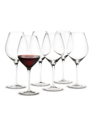 Holmegaard Cabernet Burgundy Glasses, Set of 6