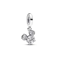 Pandora Disney Cubic Zirconia Mickey Mouse Head Silhouette Dangle Charm