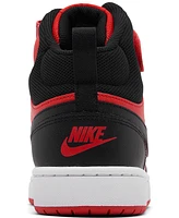 Nike Big Kids Court Borough Mid 2 Adjustable Strap Closure Casual Sneakers from Finish Line