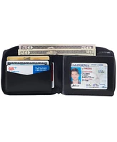 Alpine Swiss Mens Womens Rfid Blocking Zipper Wallet Leather Zip Around Bifold