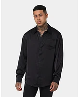 Xxiii Mens Kai Satin Button Up Shirt