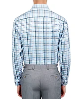 Michelsons of London Men's Regular-Fit Dobby Plaid Dress Shirt