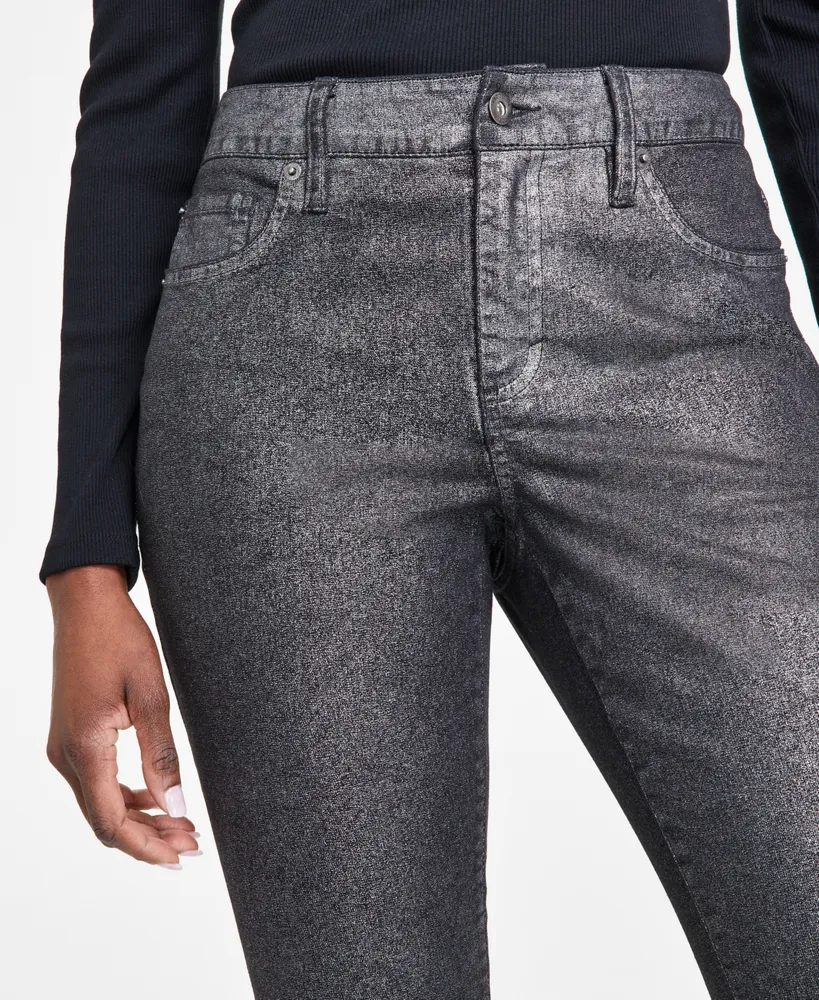 I.n.c. International Concepts Women's Metallic Skinny Jeans, Created for Macy's
