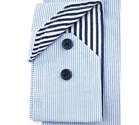 Tayion Collection Men's Slim-Fit Stripe-Placket Dress Shirt