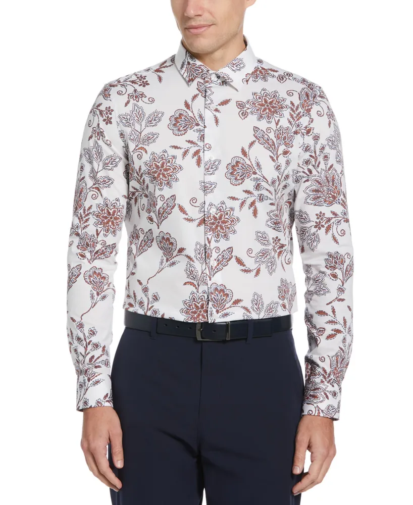 Perry Ellis Men's Slim-Fit Floral Shirt