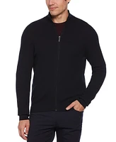 Perry Ellis Men's Classic Fit Textured Zip-Front Jacket