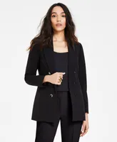 Bar Iii Women's Faux Double-Breasted Boyfriend Jacket